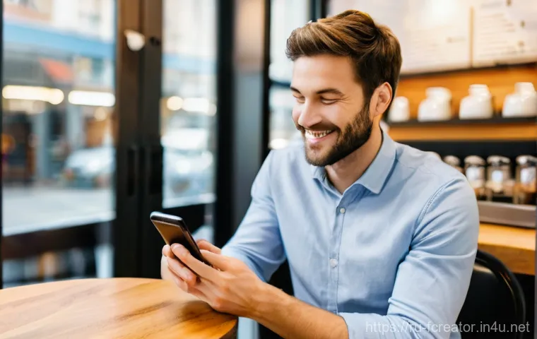 디지털 콘텐츠의 사용자 경험 UX - **Prompt:** A young adult woman, approximately 20-25 years old, with a bright, genuine smile, sittin...