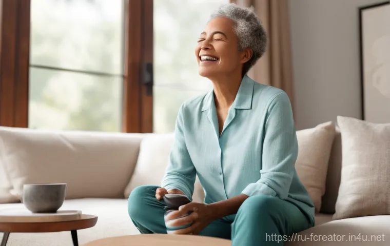 디지털 콘텐츠의 사용자 경험 UX - **Prompt:** A 30-year-old man, with a slight, contented smile, is seated in a bustling, well-lit caf...