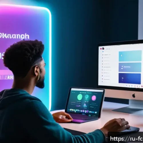 미래 크리에이터를 위한 콘텐츠 플랫폼 - A modern digital content creator&rsquo;s workspace showcasing multiple screens displaying various content ...